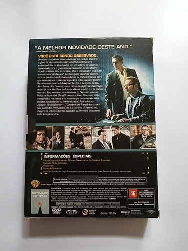 Dvd Box: Person Of Interest - 1a Temporada Completa (Usado)