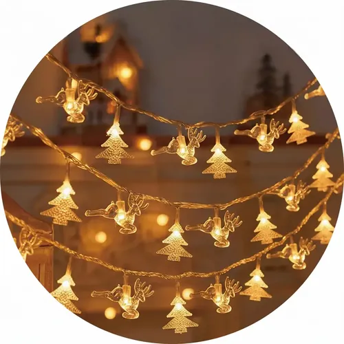 Pisca Pisca Led Decoração Natalina Àrvore De Natal E Alce 3m | MercadoLivre