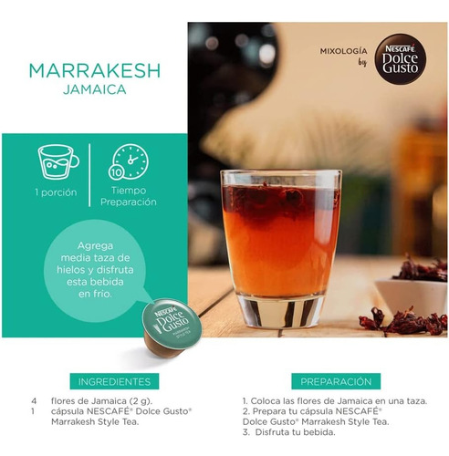 Cápsulas Té Verde Nescafé Dolce Gusto Marrakesh Style 16 Cap