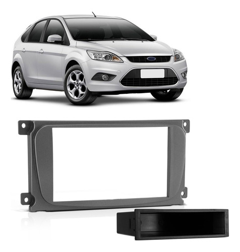 Moldura Dvd 2din Ford Focus 2009 2010 2011 2012 2013 Grafite