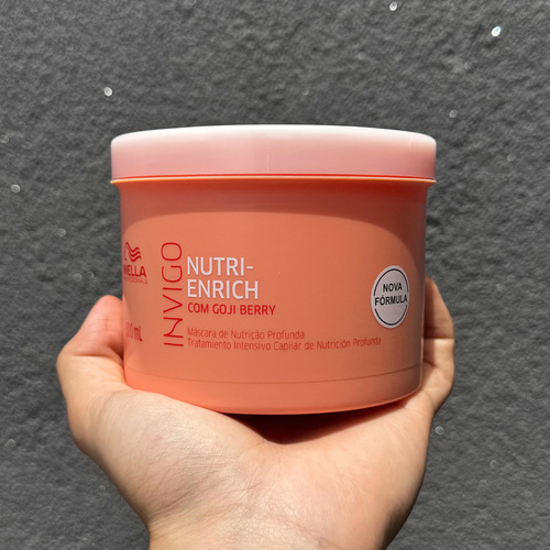 Wella Nutri Enrich Kit Secos Ressecados Nutrição Profunda Litro Lavatório Salão Shampoo 1l Condicionador 1l Máscara 500ML