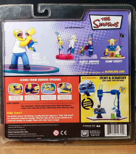 Los Simpson Mcfarlane Figura Homero Simpson Y Bart Simpson (Usado)