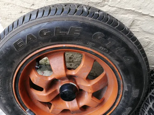Llantas De Aleación Porsche 924 Rodado 14x6 Pase 4x100 Naranja (Usado)