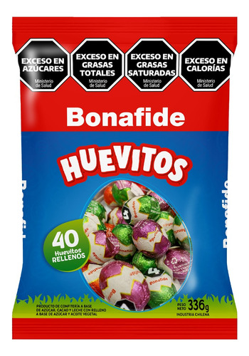 Huevitos Rellenos De Pascua Bonafide Bolsa X40u