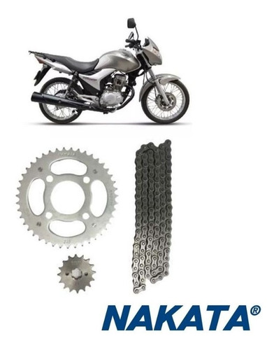 Imagem 1 de 2 de Kit Coroa Pinhão Corrente Honda Cg 150 2013 2014 2015