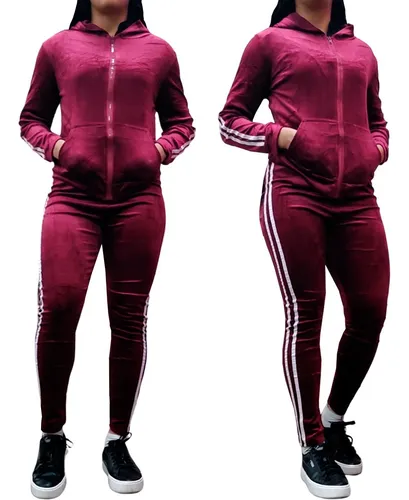 Conjunto Deportivo Buzo Jogger Y Poleron Plush Mujer Cuotas sin