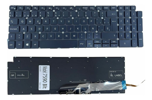 Teclado Para Dell Inspiron 7590 7591 7791 Con Backlight Negro Español