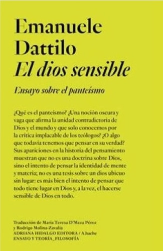 El Dios Sensible - Emanuele Dattilo