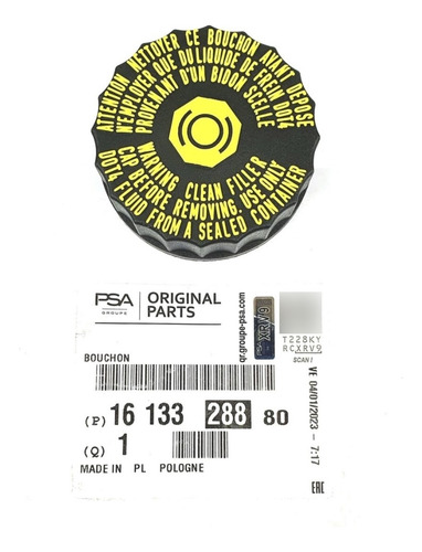 Tampa Oleo Freio Citroen C4 Lounge Xsarapicasso Ds4 Original
