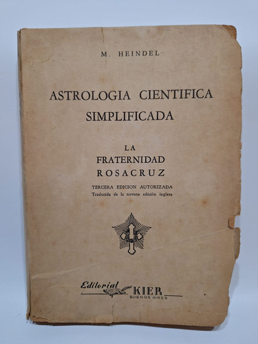 Antiguo Libro Astrologia Cientifica Simplificada 1941 Le90
