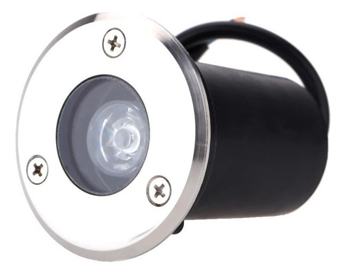 Led Piso 1w Fria Multivolt. Lista Para Instalar Color Plateado 110v/220v (bivolt)