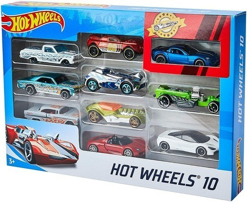 Hot Wheels Autitos X10 Caja Surtida Original Mattel 1:64