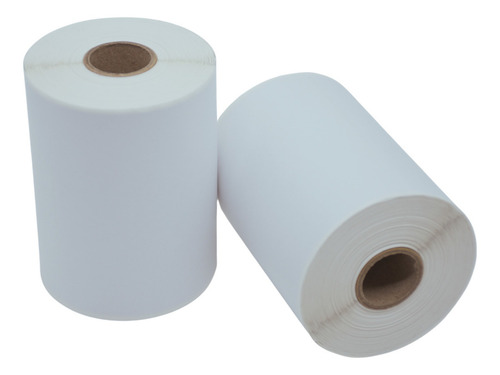 10 Rolos Etiqueta 25x15 Térmica 4 Colunas Juntas Zebra Argox Cor Branco