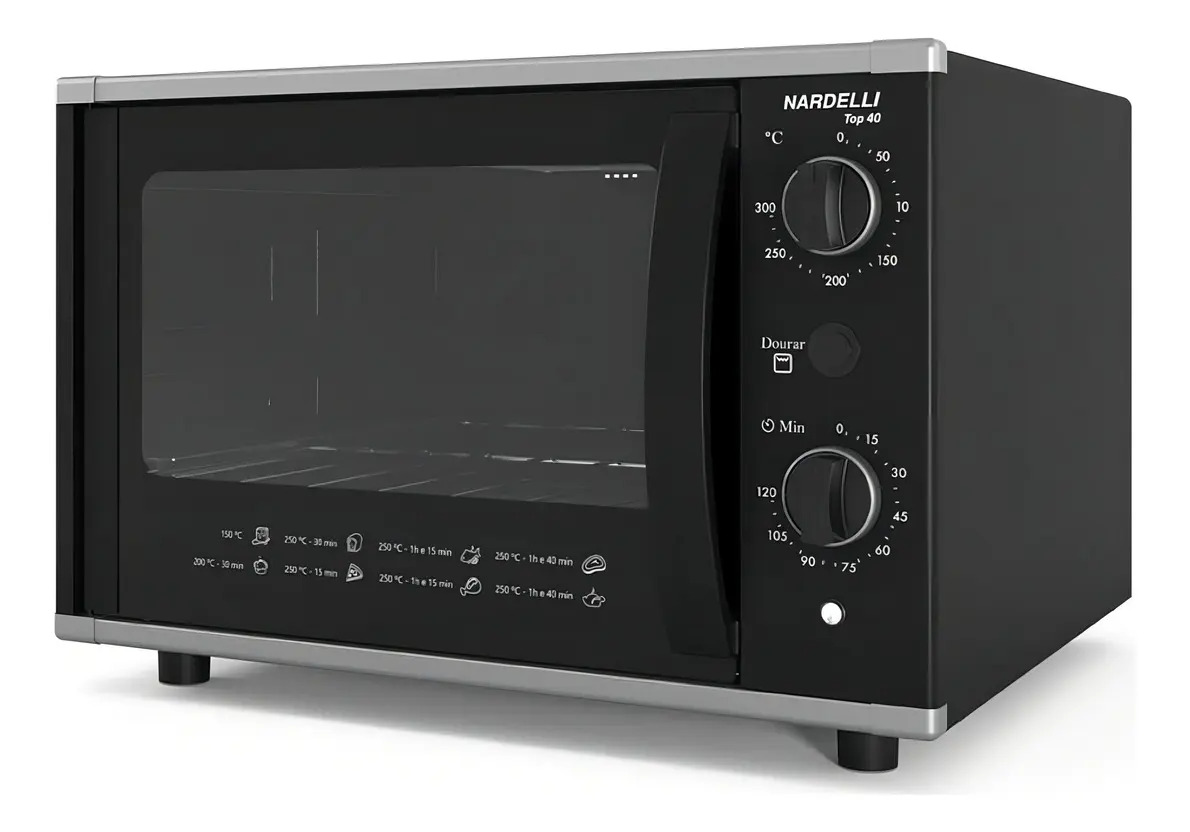 Forno Elétrico de Bancada Nardelli Top 40 L com Grill e Termostato