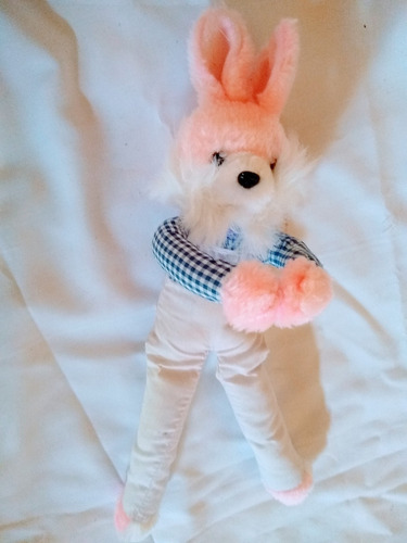 Conejo Peluche 32cm Tela Súpe Suave Ideal Para Bebe Perfecto