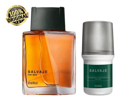 Perfume Salvaje For Men + Desodorante Roll On Ésika