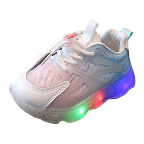 Nuevos Zapatos Deportivos Para Niños Con Luces Led Encendida
