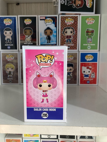 Imagen 5 de 5 de Funko Pop Sailor Moon Chibi Moon 295 Sticker Bornes Nobles
