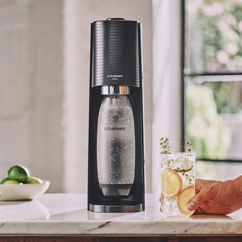 Máquina De Água Sodastream Terra Para Gaseificar Cozinha Cor Preto