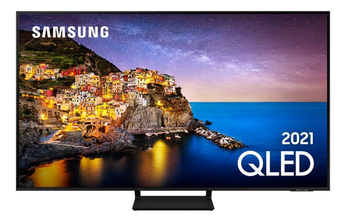 Imagem 1 de 10 de Smart Tv 55 Samsung Qled 4k 55q70a Modo Game Processador Ia
