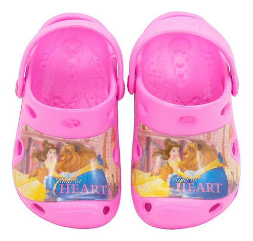Sandalia Comoda Niña Chancla Baño Princesa Moda Rosa