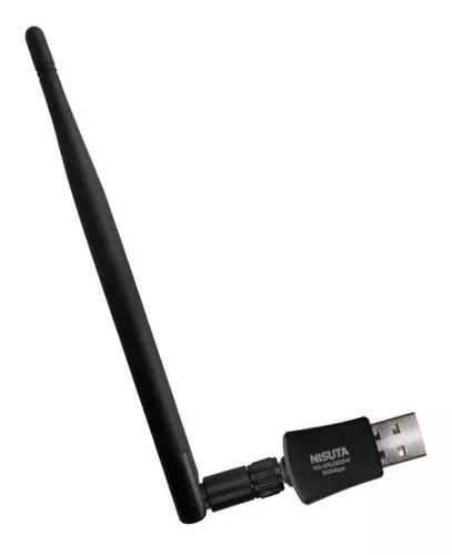 Adaptador Receptor Wifi Usb Nisuta 300mbps Antena 5dbi