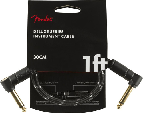 Cabo Fender Deluxe 30cm Angle Series Instrumento Cable 099 