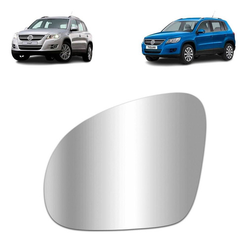 Refil Lente Retrovisor Esquerdo Tiguan 2007 A 2015