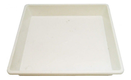 Plato Blanco Cuadrado Para Macetas 7l -  Unidad