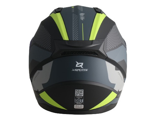 Casco Integral Mate X-sports Advanxe M67 Negro Amarillo
