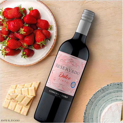 Pack De 4 Vino Tinto Reservado Sweet Red Concha Y Toro 750 M