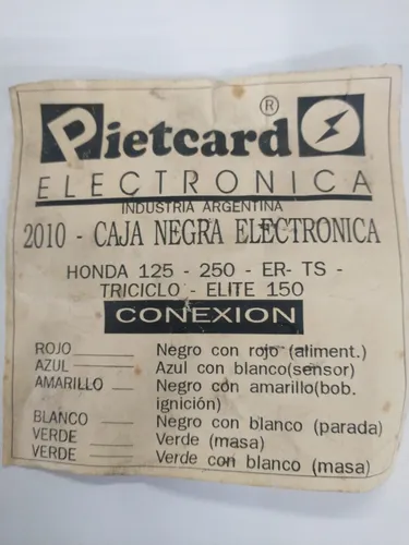 Cdi 2010 Honda 150 Elite Pietcard