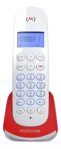 Teléfono Motorola  M750R inalámbrico - color rojo