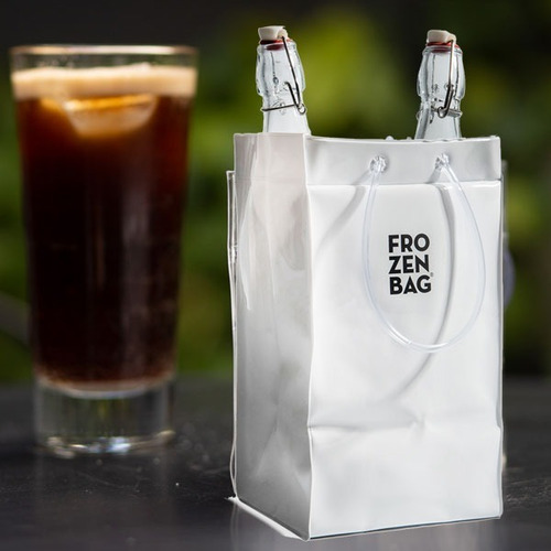 Imagen 4 de 4 de Frapera Plegable Portatil Frozen Bag Xl Para 2 Botellas