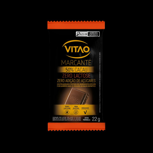 Chocolate Sem Lactose Zero Açúcar Marcante 22g