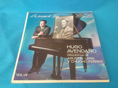 Hugo Avendaño Orquestas De Agustin Lara Acetato Vinil Lp