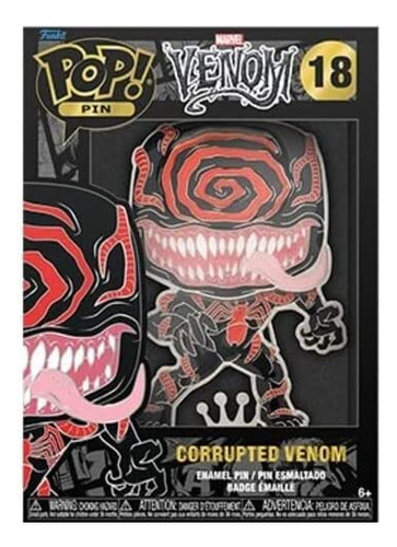 Funko Pop! Marvel Del Pin De Tamaño: El Veneno Corrompido Co