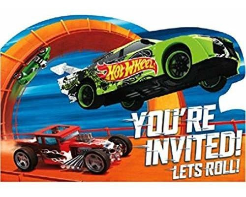 Hot Wheels Wild Racer Invitaciones Postales, Party Wvyex