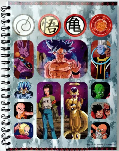 Cuaderno Grande Dragon Ball Super Goku Jiren 80 Hojas