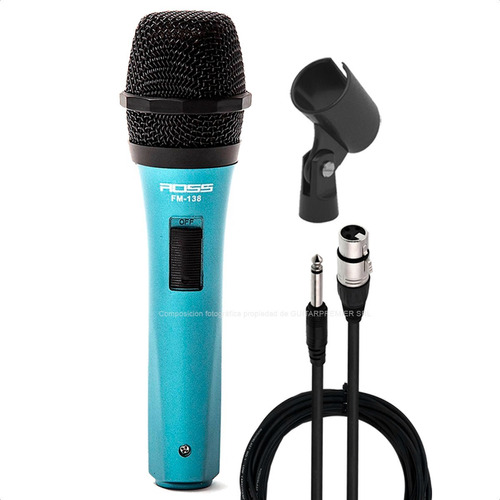 Imagen 1 de 10 de Microfono Dinamico Karaoke + Cable + Pipeta + Envio Gratis