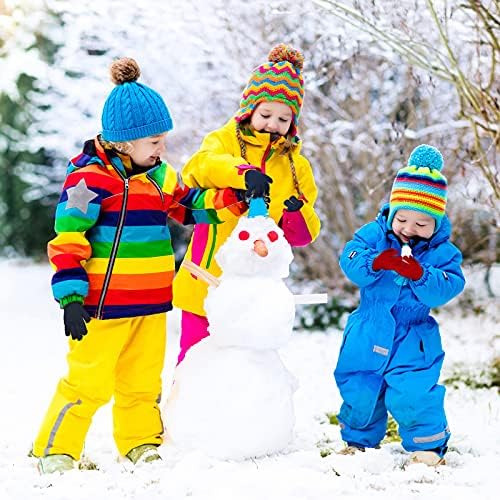 6 Pares De Guantes Elásticos De Invierno Para Niños, Guantes