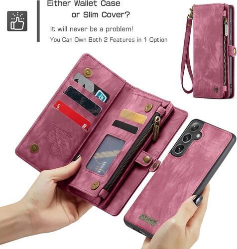 A Funda Estilo Cartera A Prueba De Caídas For Samsung