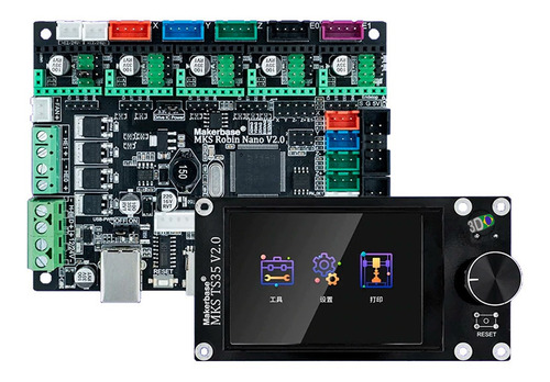 Controladora Silenciosa 32 Bits Mks Robin Nano V2 + Tmc2209
