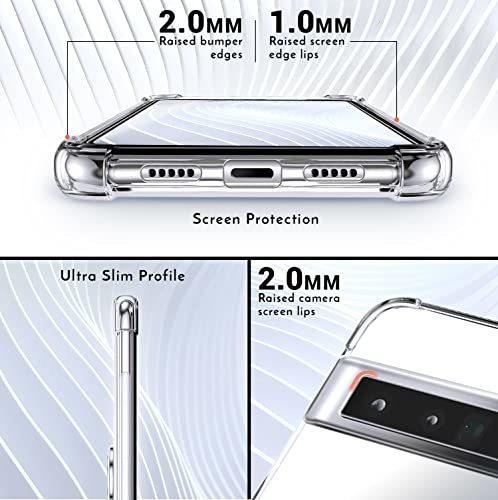 Silverback Para Pixel 6 Pro, Transparente, Con Soporte En Fo