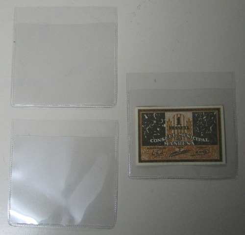 10 Sobres Plásticos Protectores Billetes 10 X 10 Marca Vk
