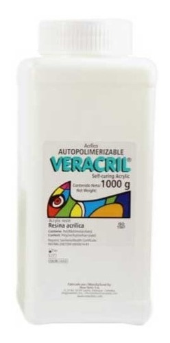 Acrilico Autocurado Veracril Odontologia Mecanica Dental 1kg