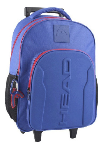 Mochila Con Carrito Head 27703 Reforzada Escolar Azul 18 