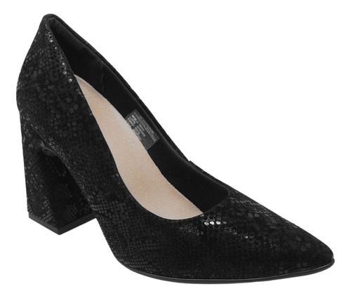 Zatapillas De Tacon Negro Zapatos Mujer Piccadilly 749101