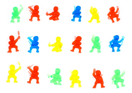 50 Figuras De Ninja De Colores Aleatorios Para Manualidades,