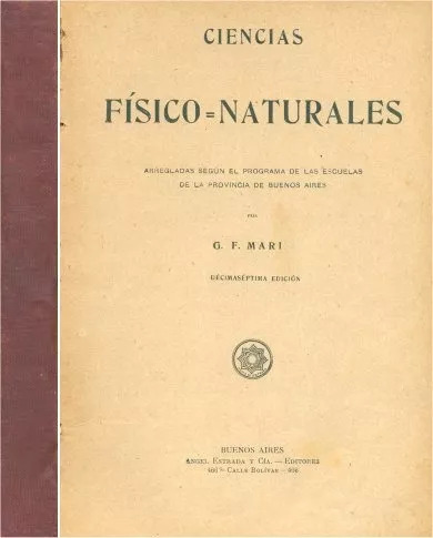 G. F. Mari: Ciencias Físico Naturales